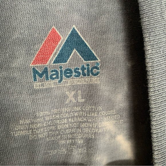 VTG Majestic Shirt Men XL Tie Dye Seattle Seahawks All Over Print Y2K Distressed - Picture 10 of 10